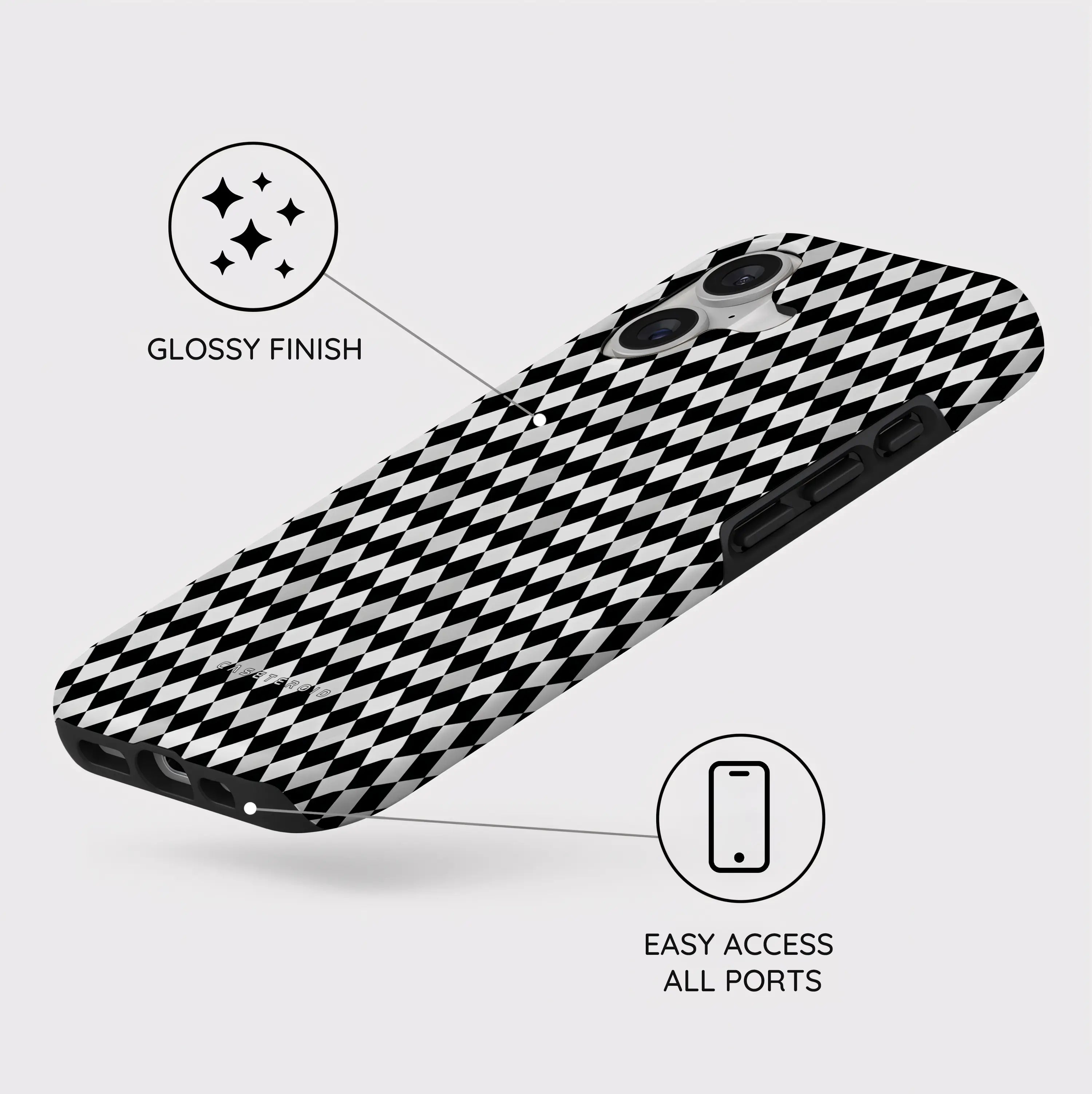 Noir Diamonds - iPhone 17 Case