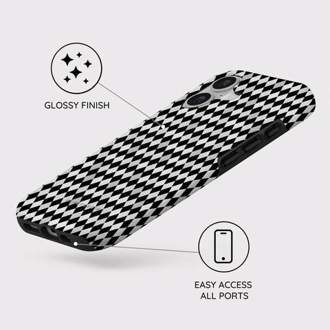 Noir Diamonds - iPhone 17 Case