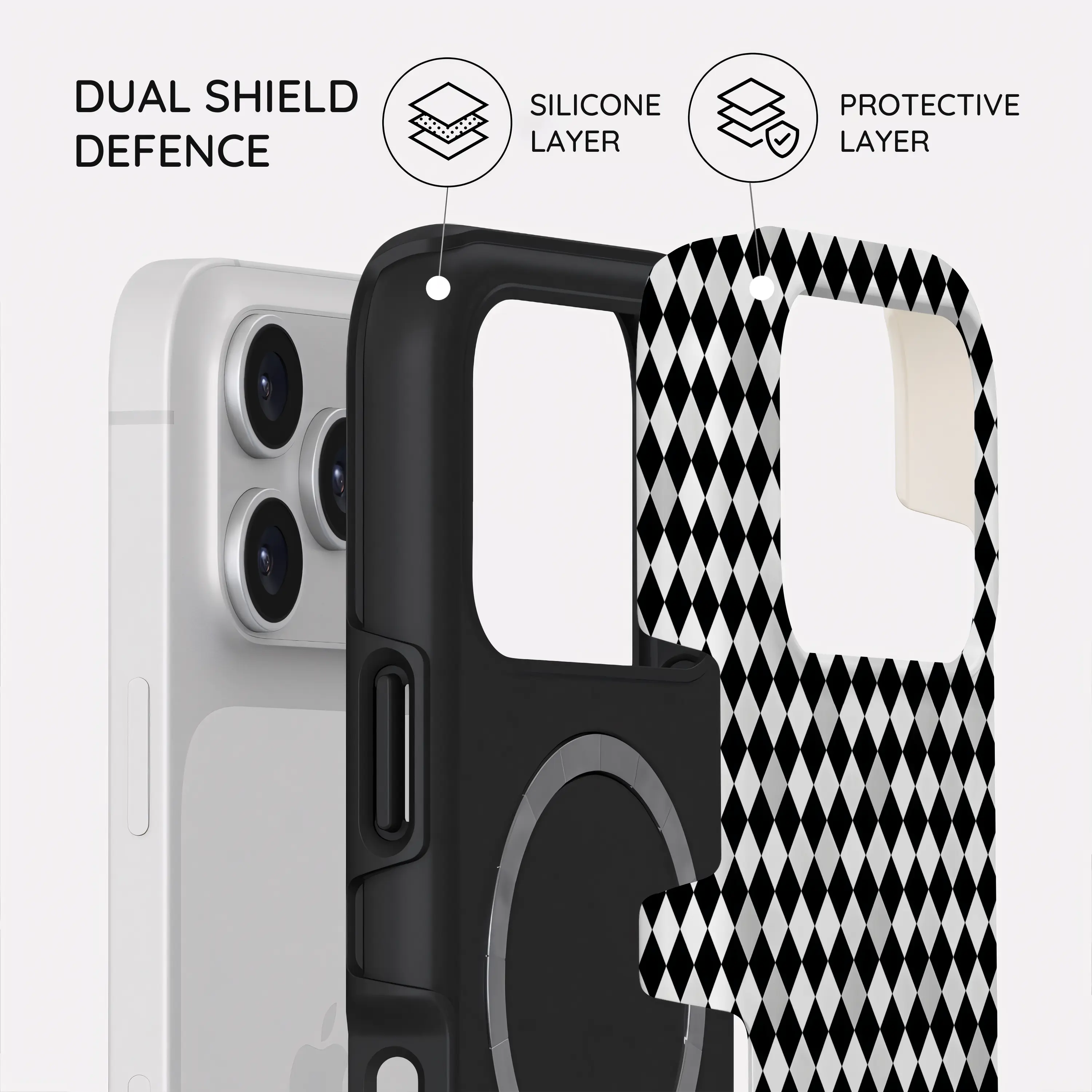 Noir Diamonds - iPhone 17 Pro Case