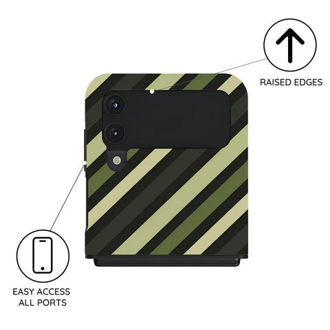 Olive Command - Samsung Galaxy Z Flip 4 Case