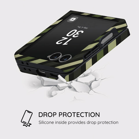 Olive Command - Samsung Galaxy Z Flip 7 Case