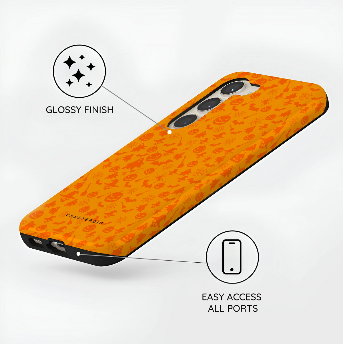 Orange Shadows - Samsung Galaxy S23 Case