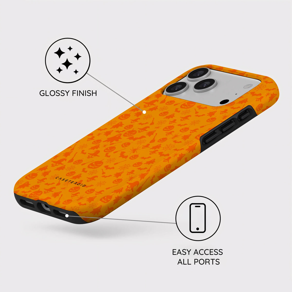 Orange Shadows - iPhone 18 Pro Max Case