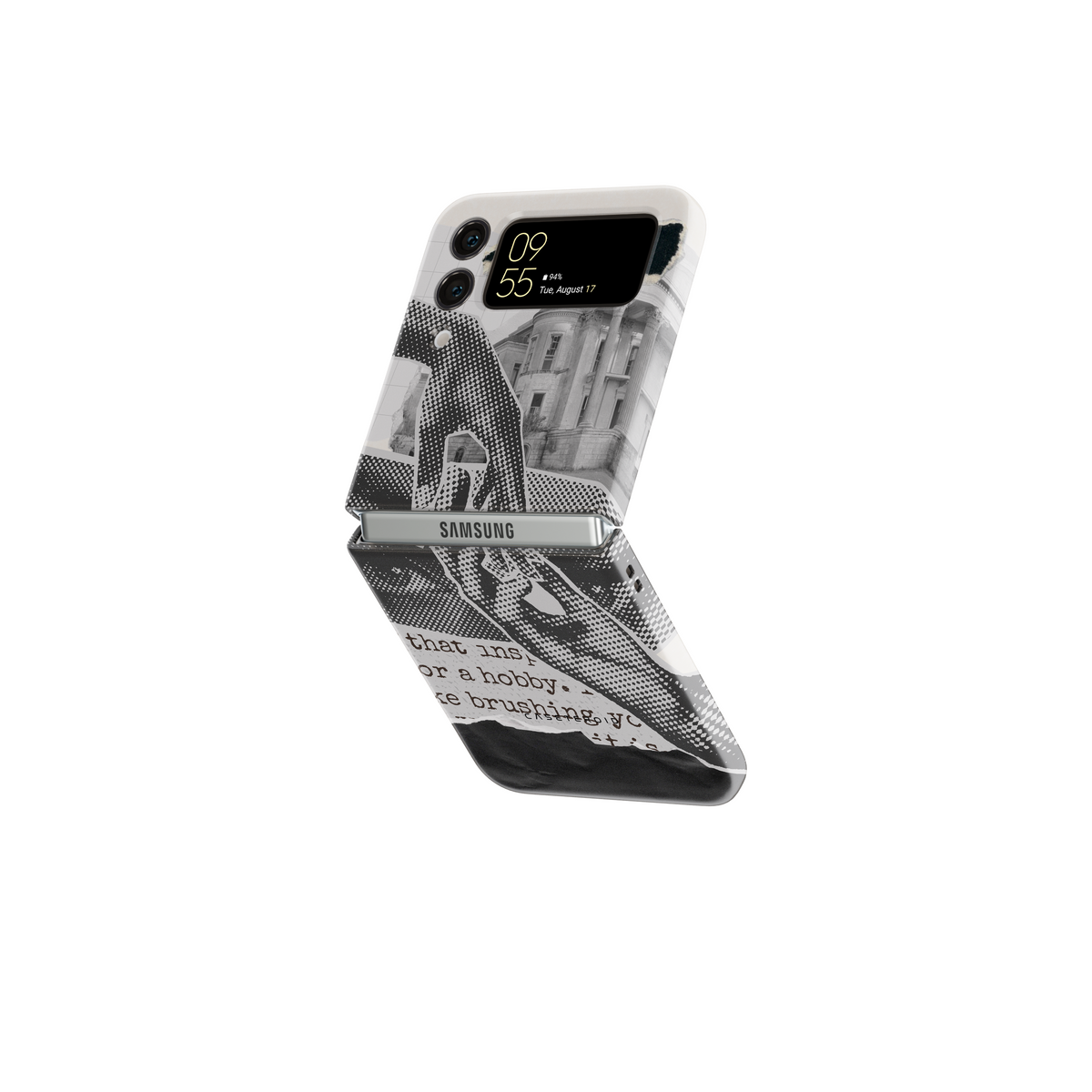 Samsung Galaxy Z Flip 5 Tough Case - Origami Canvas - CASETEROID