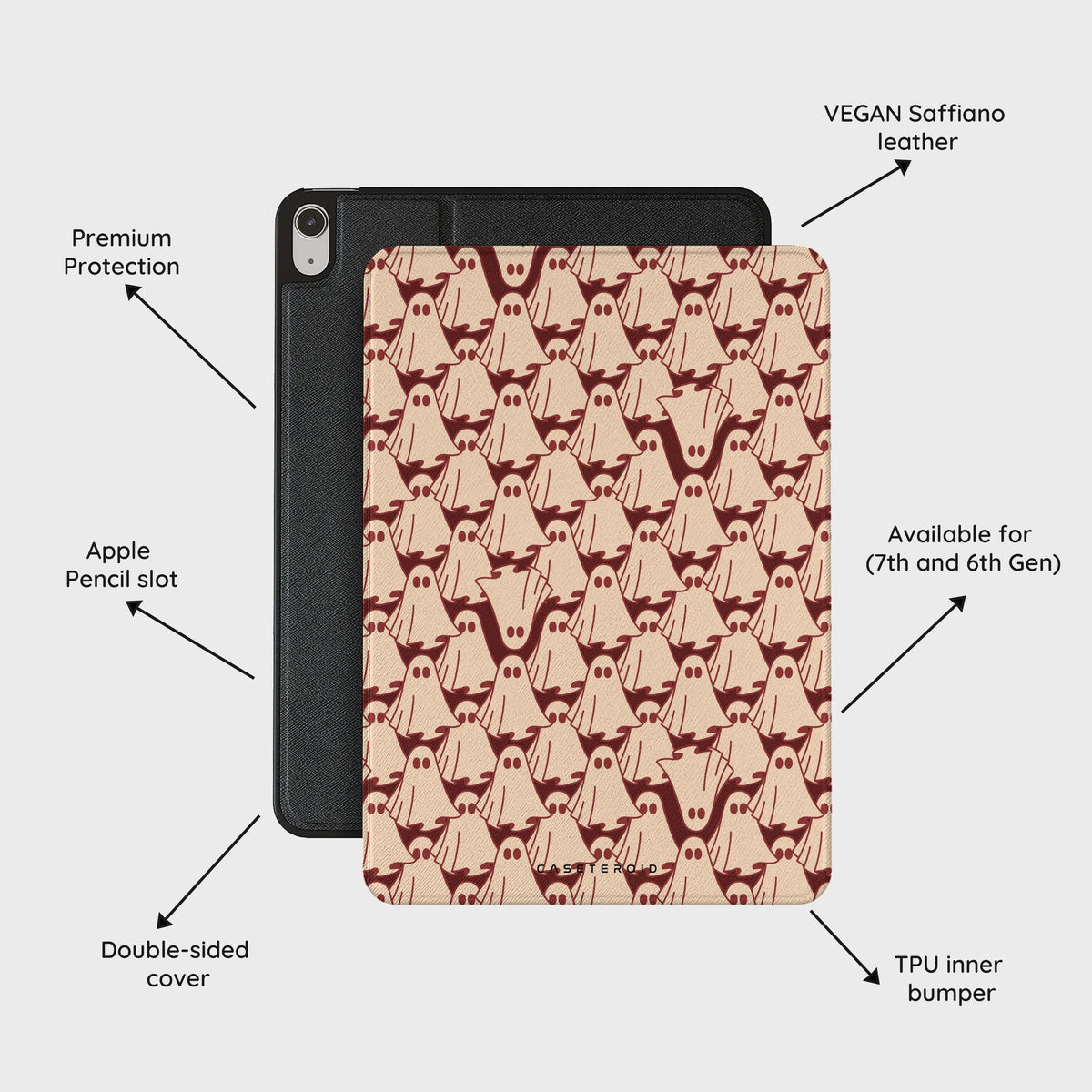 Oxblood Phantoms - iPad Air 11 (7th/6th Gen) Case