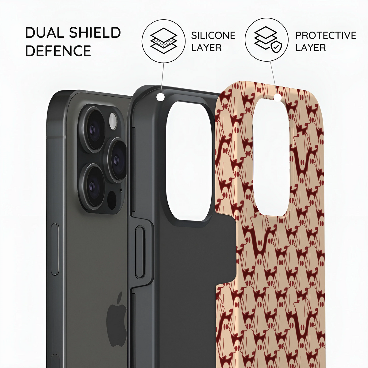 Oxblood Phantoms - iPhone 15 Pro Case