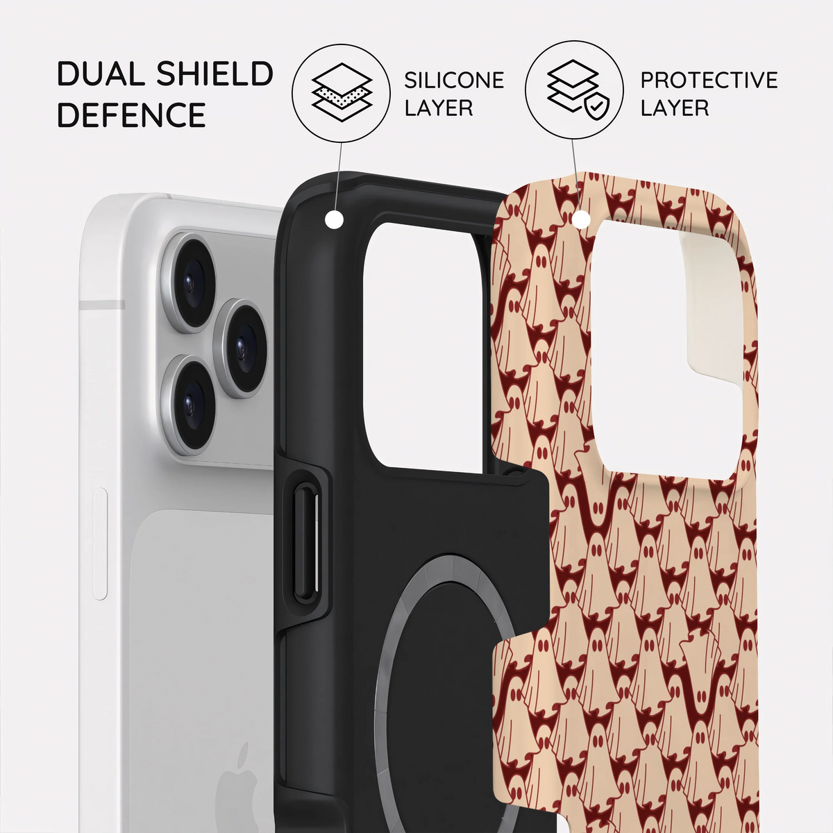 Oxblood Phantoms - iPhone 18 Pro Max Case
