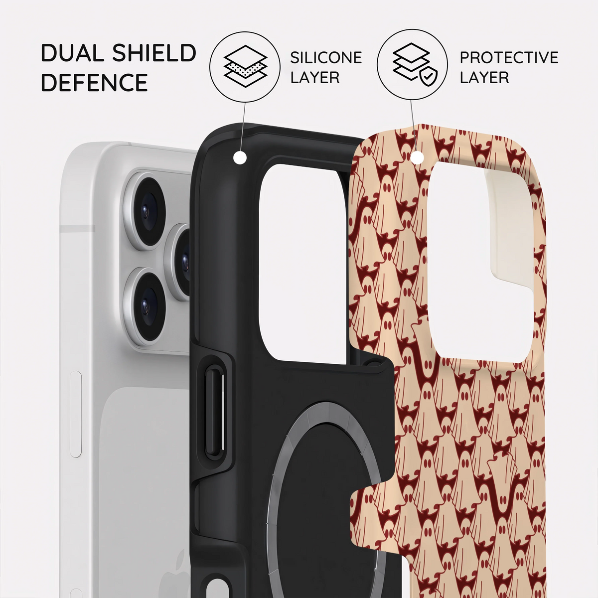 Oxblood Phantoms - iPhone 18 Pro Case