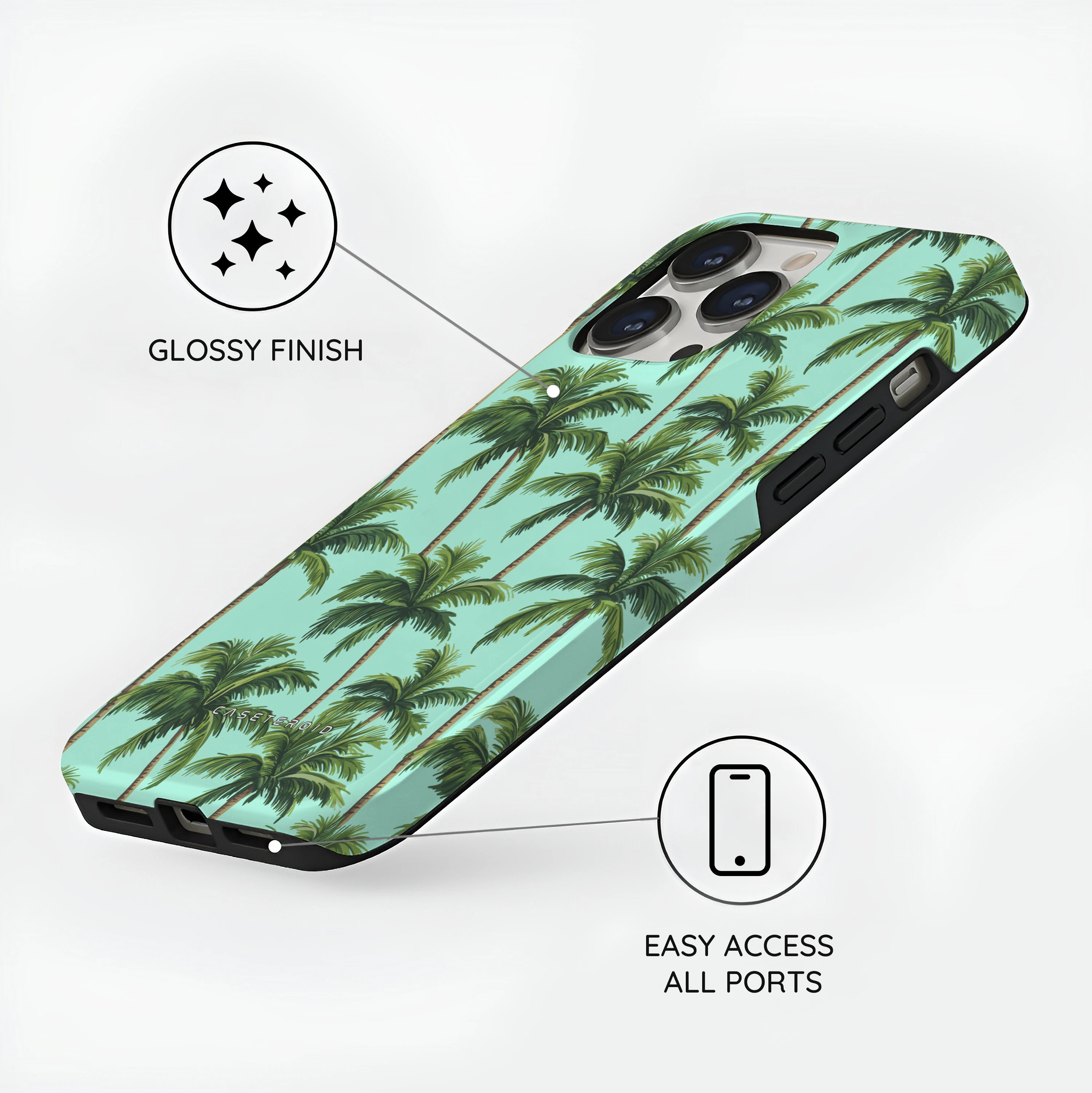 Palm Paradise - iPhone 14 Pro Case