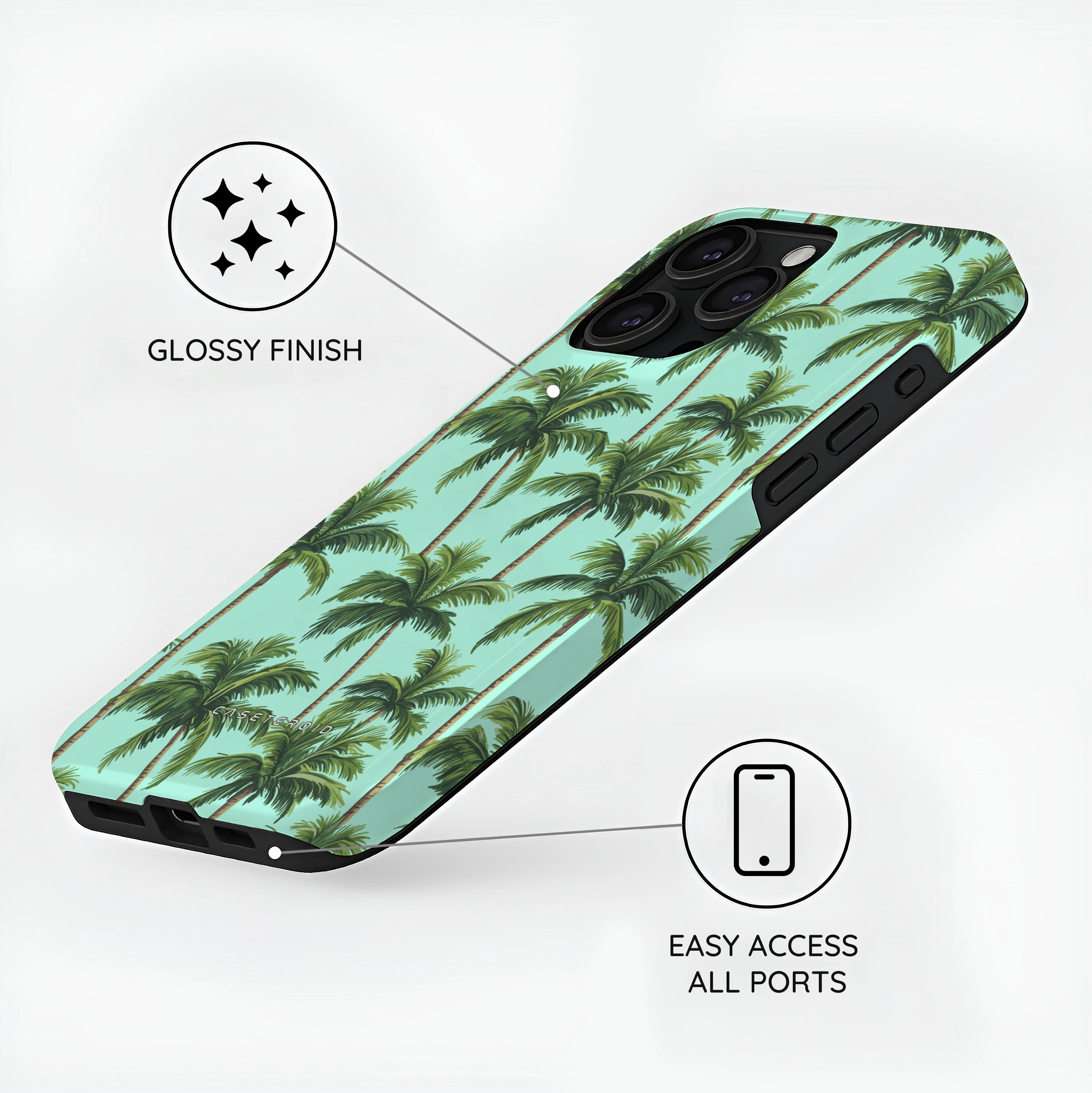Palm Paradise - iPhone 15 Pro Max Case