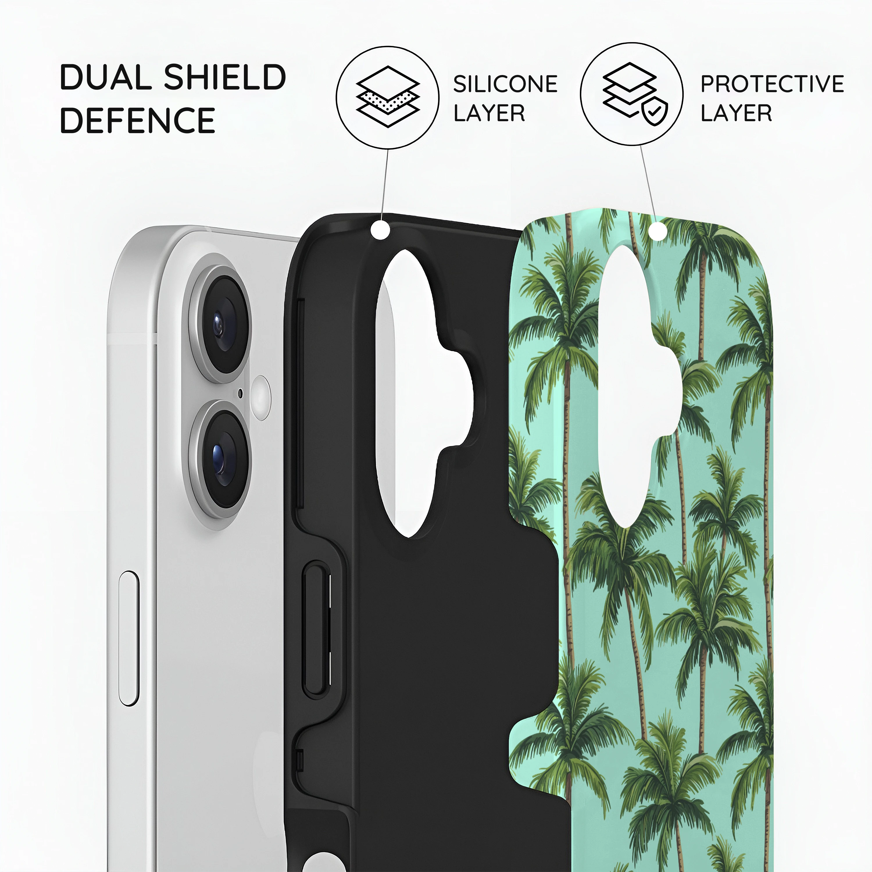 Palm Paradise - iPhone 16 Plus Case