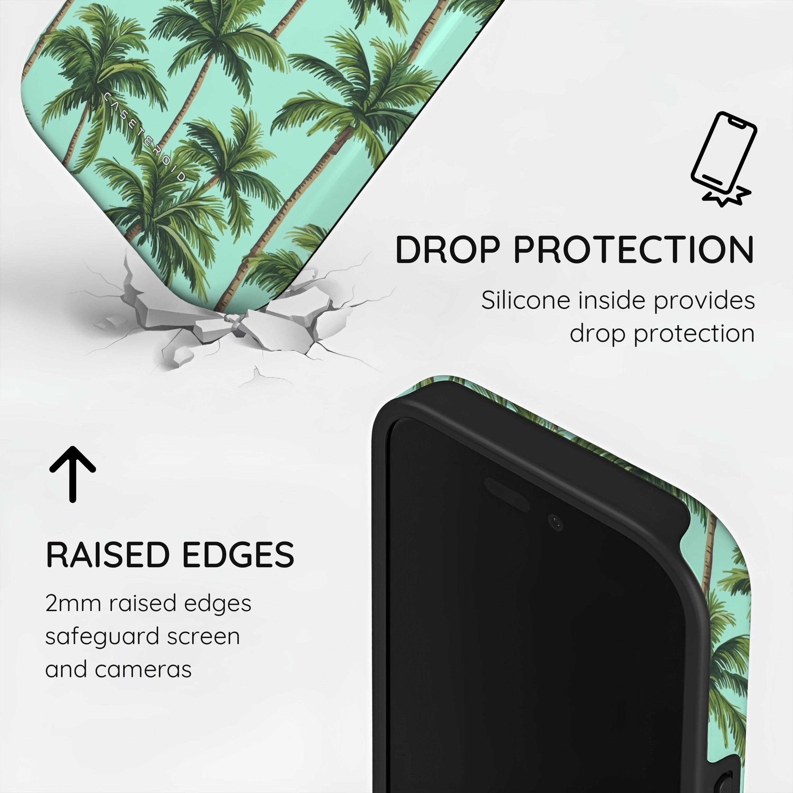 Palm Paradise - iPhone 16 Plus Case