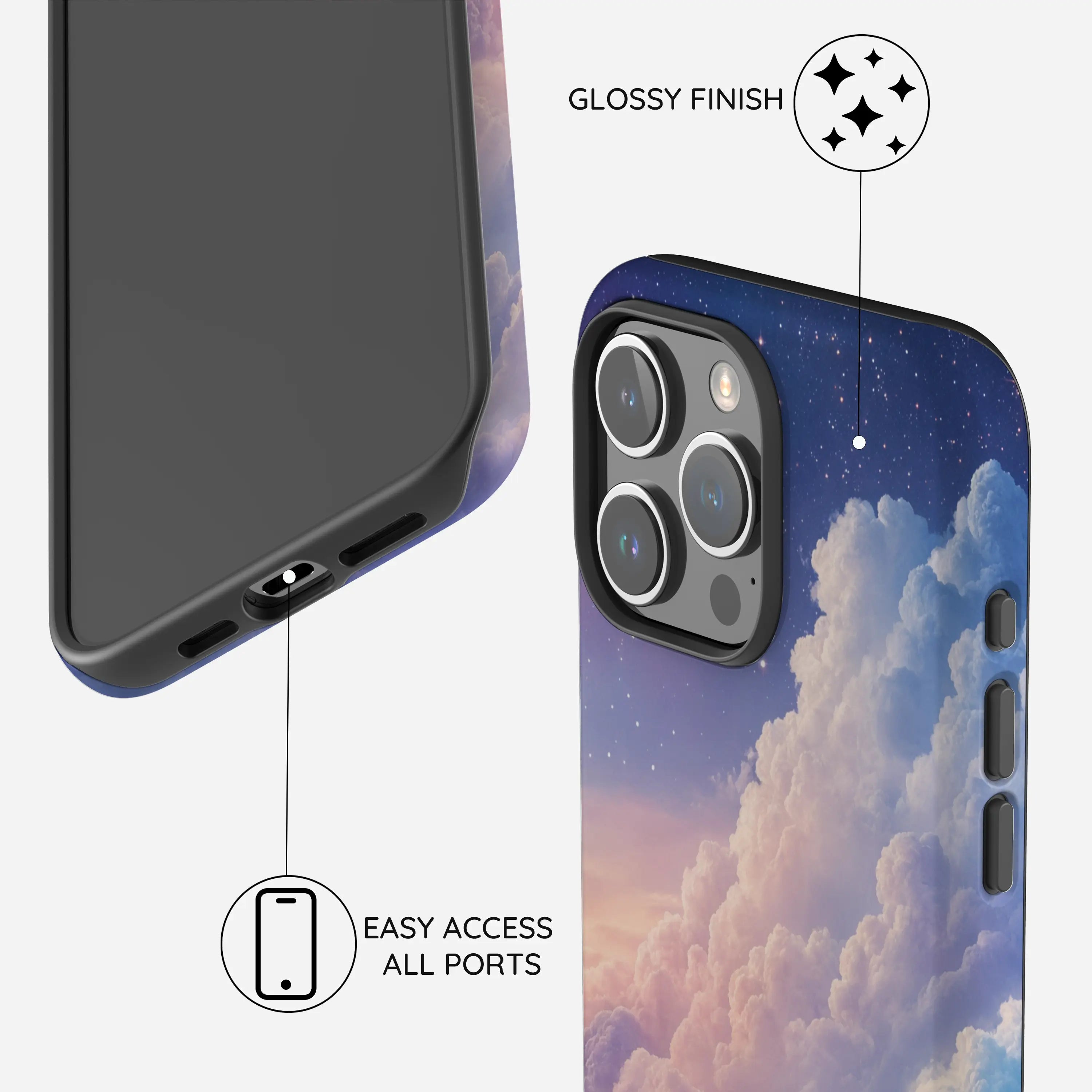 Pastel Dreamscape - iPhone 15 Pro Case