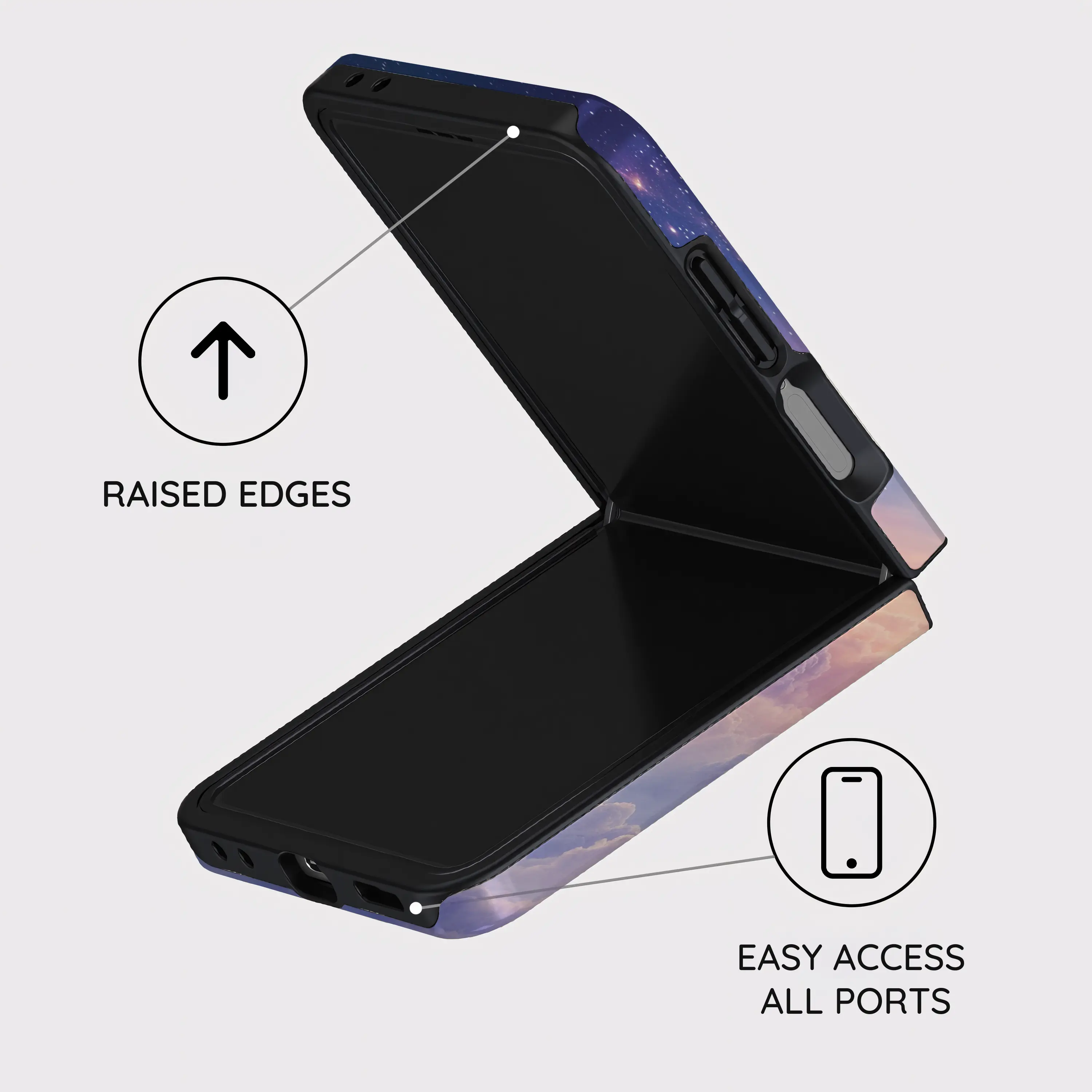 Pastel Dreamscape - Samsung Galaxy Z Flip 7 Case