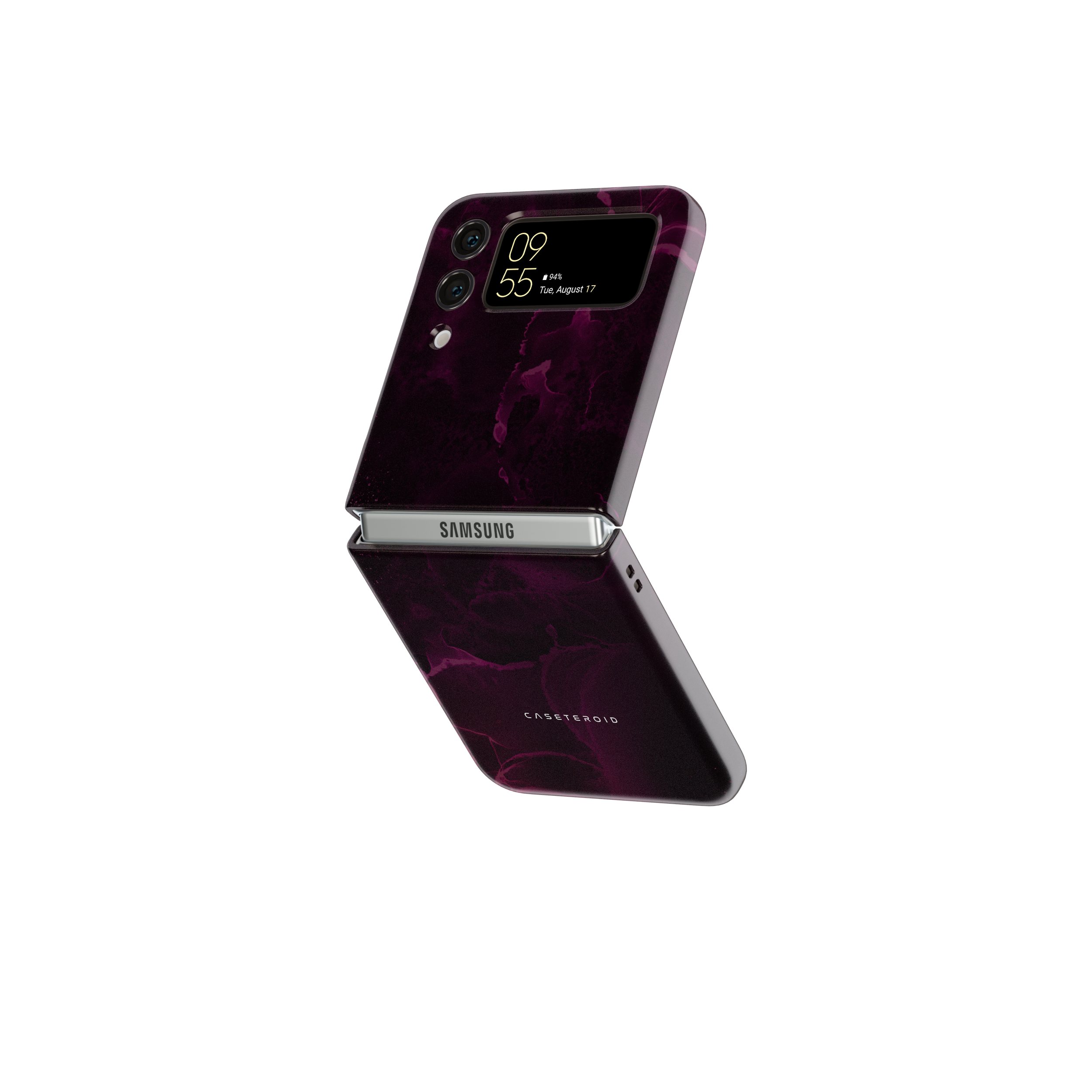 Samsung Galaxy Z Flip 5 Tough Case - Purple Nebula Burst - CASETEROID
