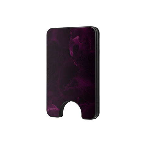 Purple Nebula Burst - Magnetic Wallet & Stand