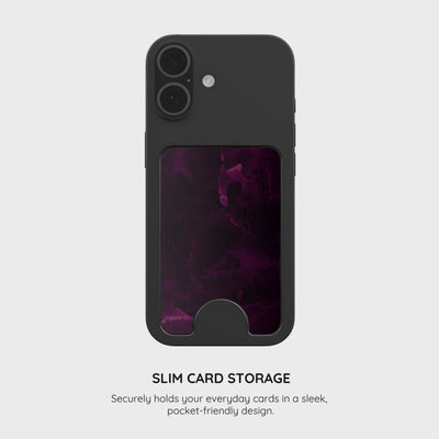 Purple Nebula Burst - Magnetic Wallet & Stand