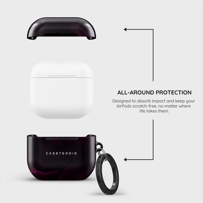 Purple Nebula Burst - AirPods 4 Case