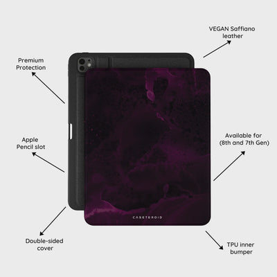 Purple Nebula Burst - iPad Pro 13 (8th/7th Gen) Case