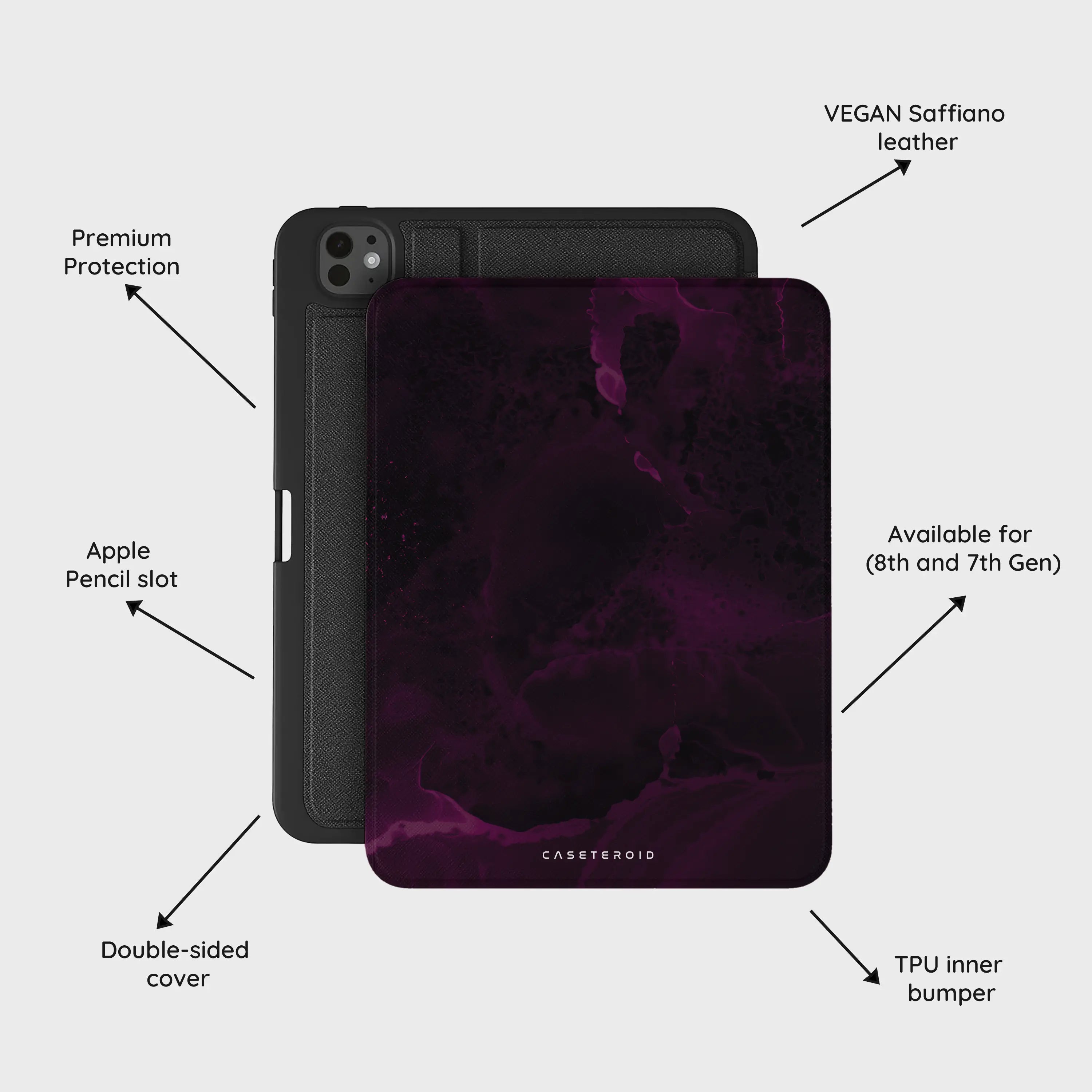 Purple Nebula Burst - iPad Pro 11 (8th/7th Gen) Case