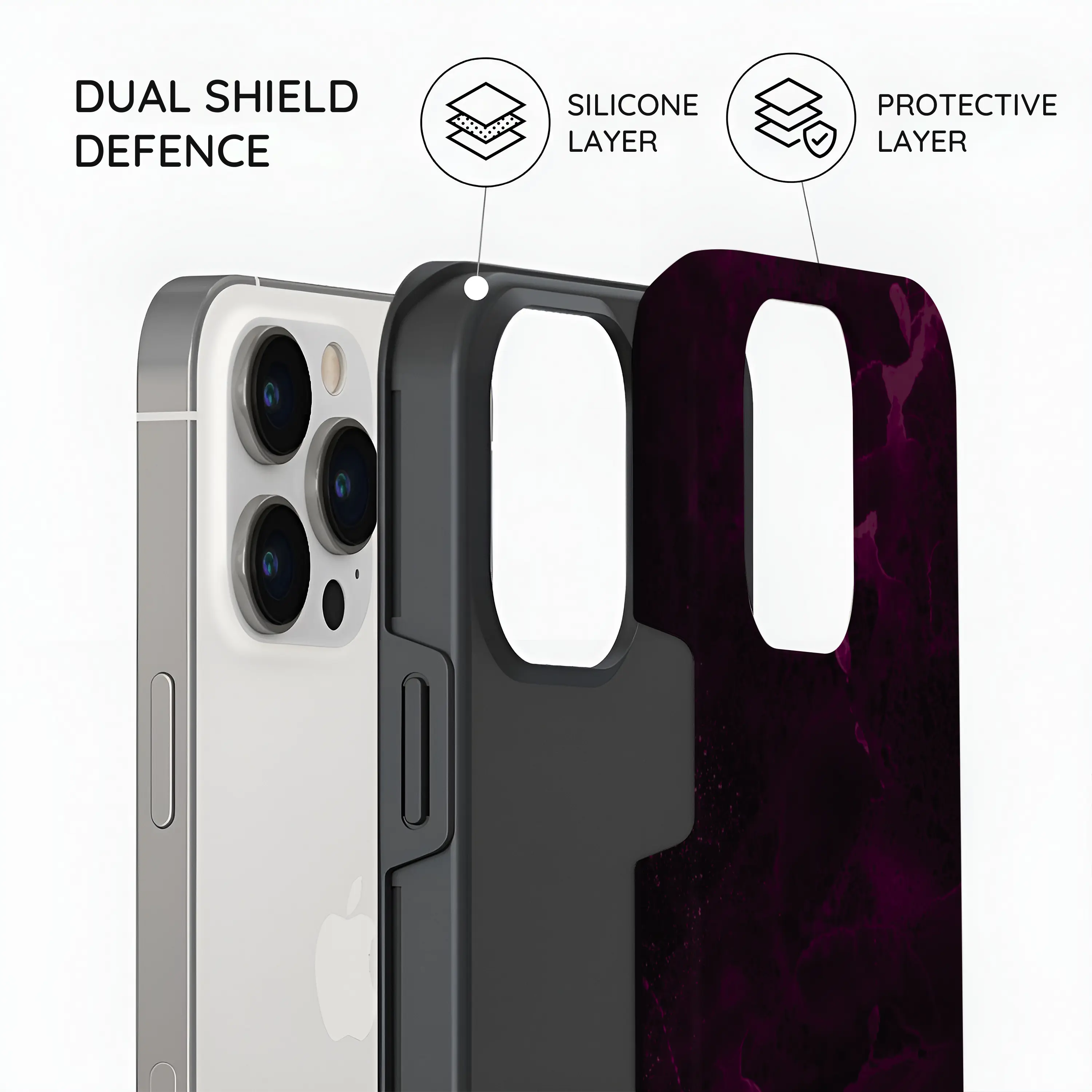 Purple Nebula Burst - iPhone 13 Pro Case