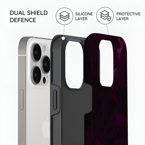 Purple Nebula Burst - iPhone 14 Pro Case