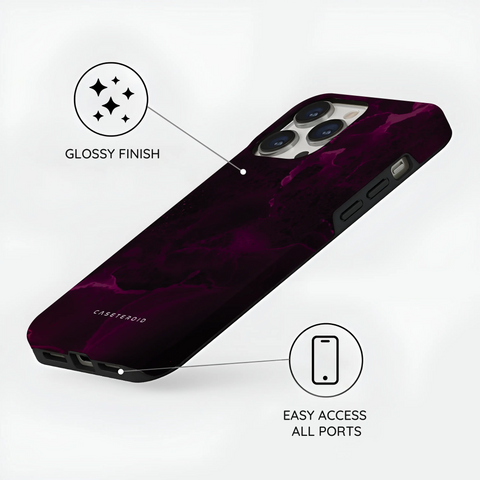 Purple Nebula Burst - iPhone 14 Pro Case