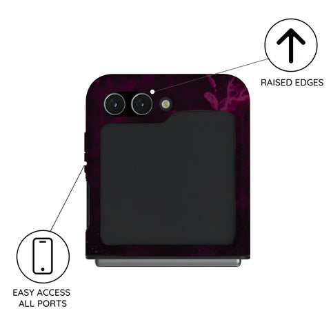 Purple Nebula Burst - Samsung Galaxy Z Flip 5 Case