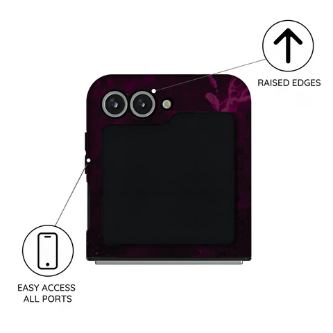 Purple Nebula Burst - Samsung Galaxy Z Flip 6 Case