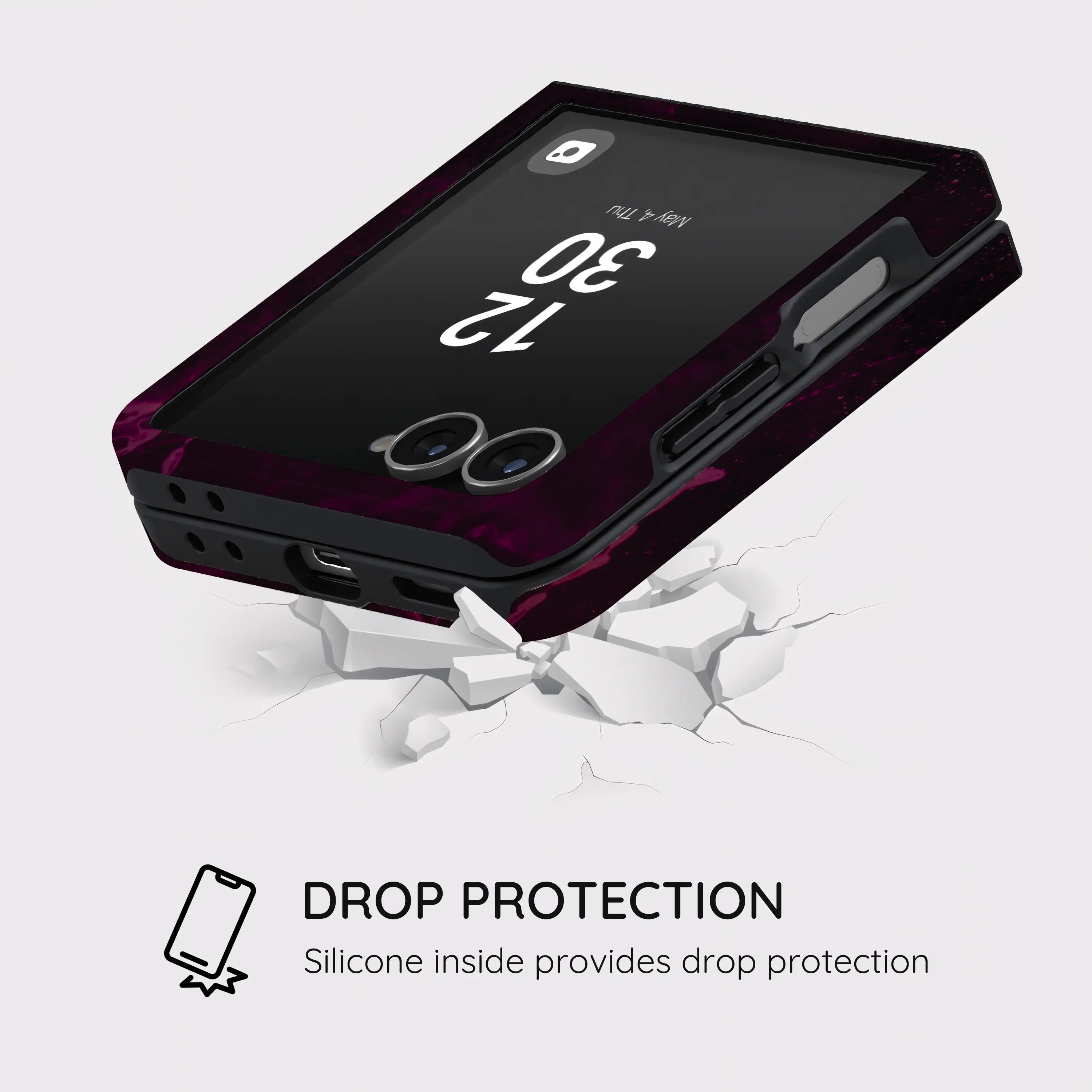 Purple Nebula Burst - Samsung Galaxy Z Flip 7 Case