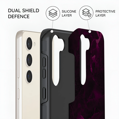 Purple Nebula Burst - Samsung Galaxy S23 Plus Case