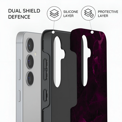 Purple Nebula Burst - Samsung Galaxy S24 Case