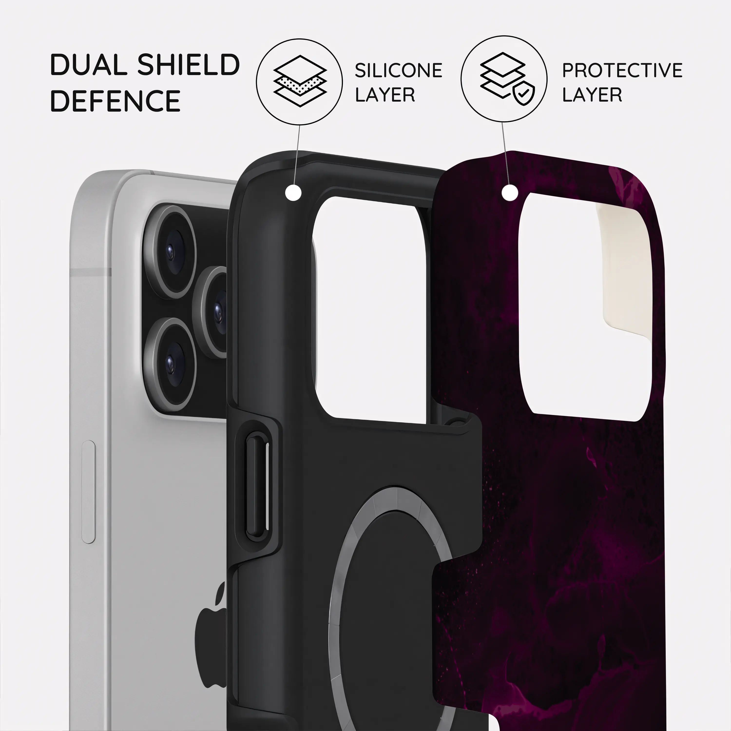 Purple Nebula Burst - iPhone 17 Pro Max Case