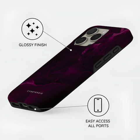 Purple Nebula Burst - iPhone 16 Pro Max Case
