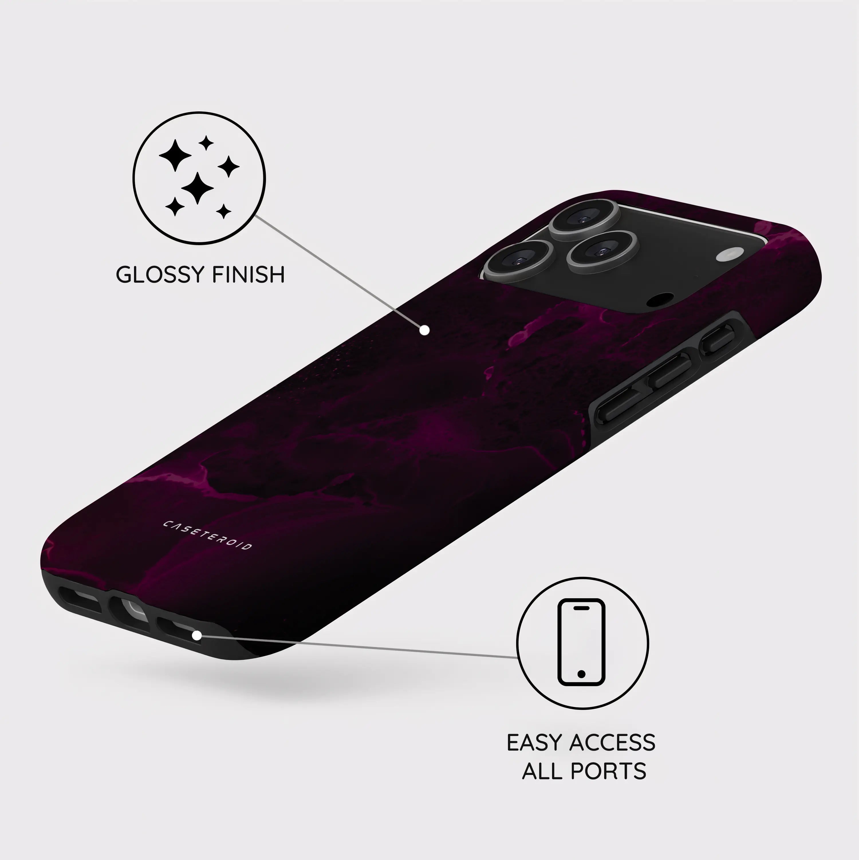 Purple Nebula Burst - iPhone 17 Pro Max Case