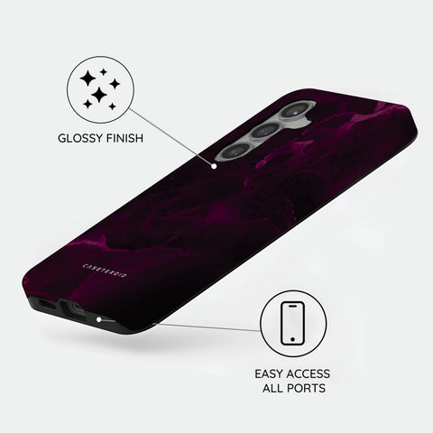 Purple Nebula Burst - Samsung Galaxy S24 Case