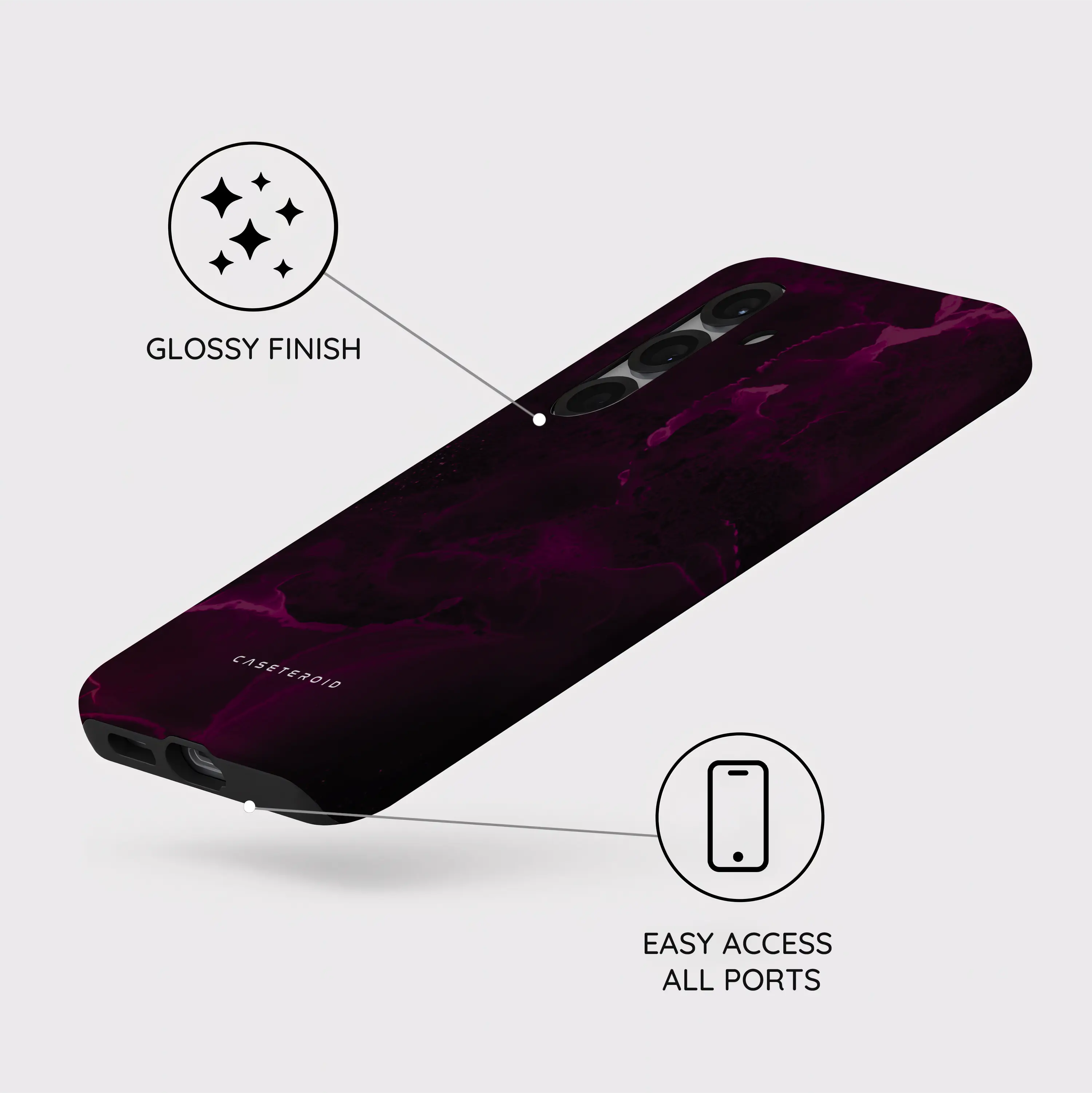 Purple Nebula Burst - Samsung Galaxy S25 Case