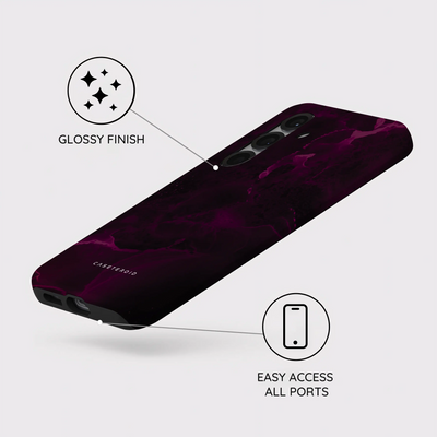 Purple Nebula Burst - Samsung Galaxy S25 Case