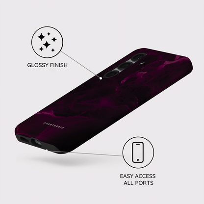 Purple Nebula Burst - Samsung Galaxy S25 Case