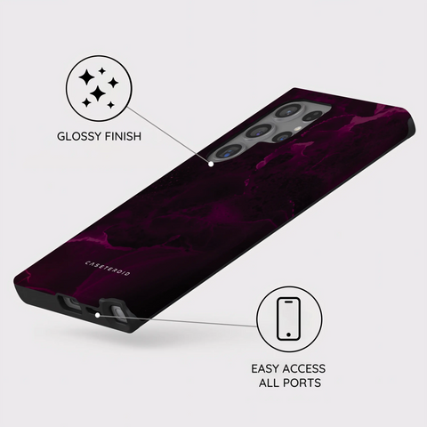 Purple Nebula Burst - Samsung Galaxy S24 Ultra Case