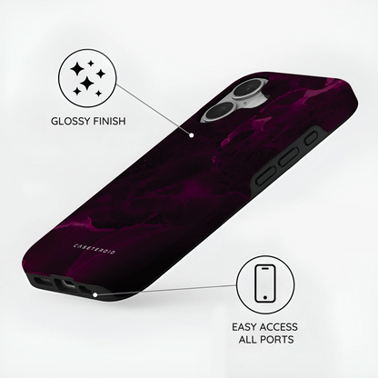 Purple Nebula Burst - iPhone 16 Case