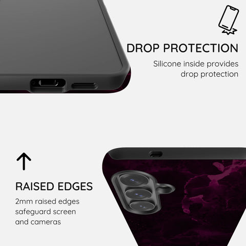 Purple Nebula Burst - Samsung Galaxy S24 Case