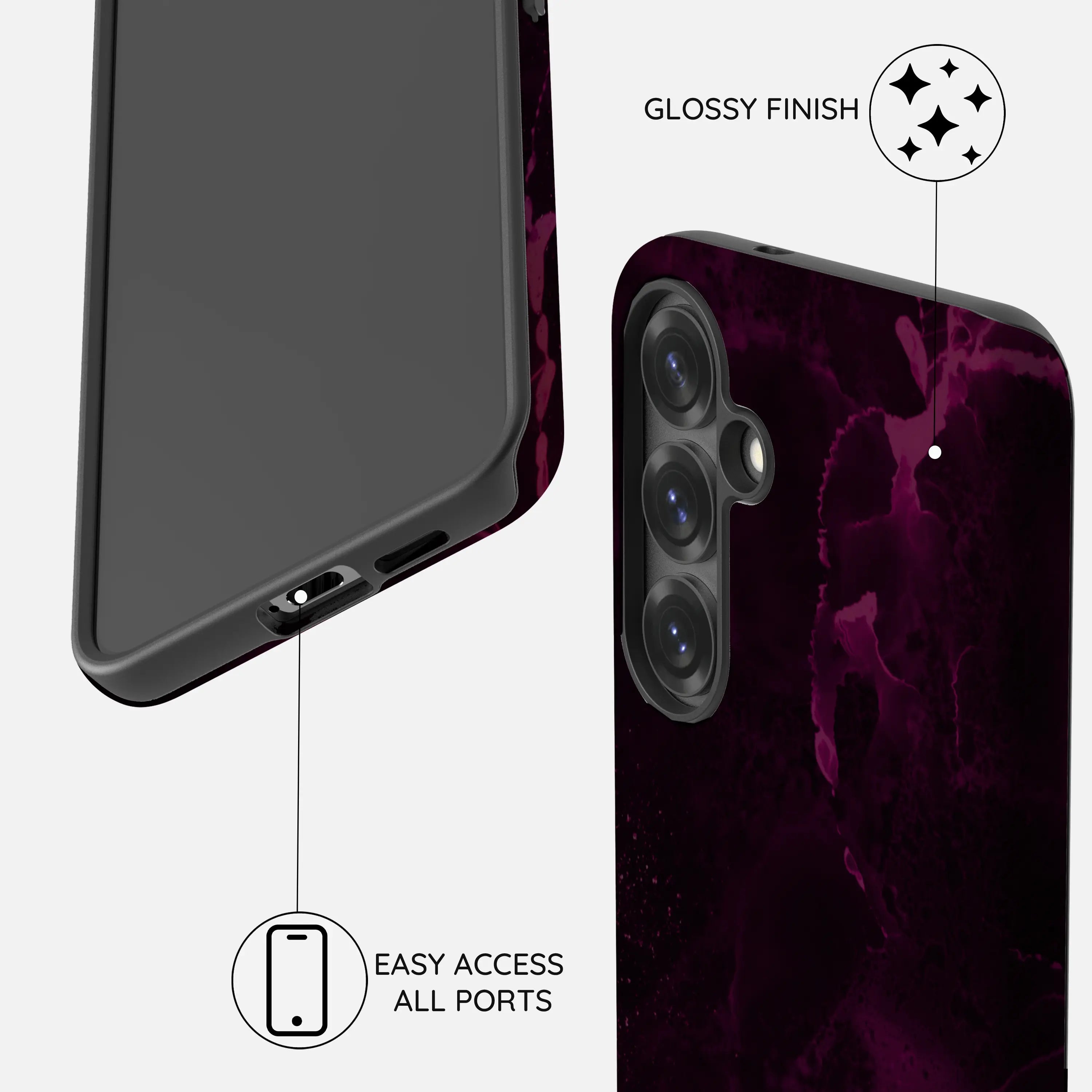 Purple Nebula Burst - Samsung Galaxy S23 Case