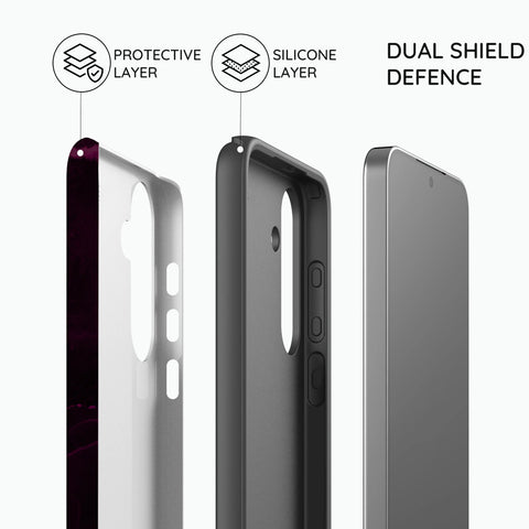 Purple Nebula Burst - Samsung Galaxy S24 Case