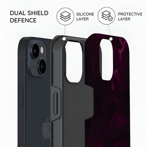 Purple Nebula Burst - iPhone 15 Plus Case