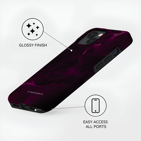 Purple Nebula Burst - iPhone 15 Plus Case