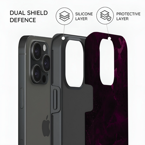Purple Nebula Burst - iPhone 15 Pro Max Case