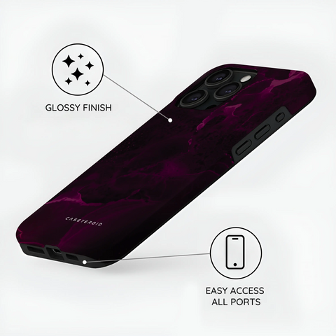 Purple Nebula Burst - iPhone 15 Pro Max Case
