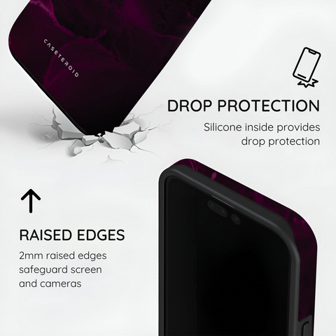 Purple Nebula Burst - iPhone 15 Pro Max Case
