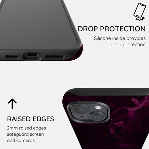 Purple Nebula Burst - iPhone 14 Case